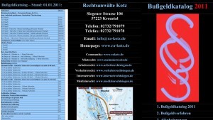 bussgeldkatalog2011